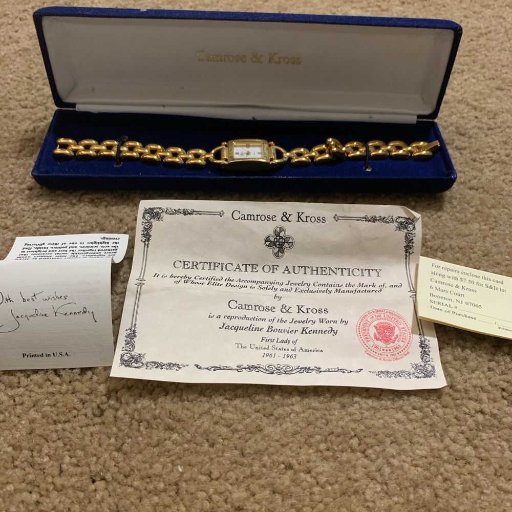 Authentic Jacqueline Kennedy Camrose & Kross Watch